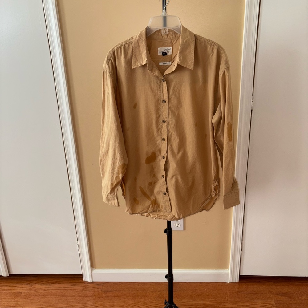 Universal Thread Tan Button Down Shirt - image 3